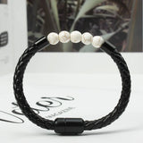 Electrostatic Agate Leather Beads Band - Gift for Christmas