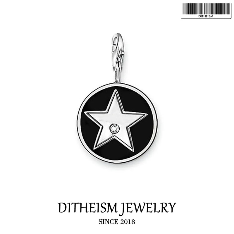 925 Sterling Silver Ethnic Pendant, Men Women Girls Bracelet Necklace Bag