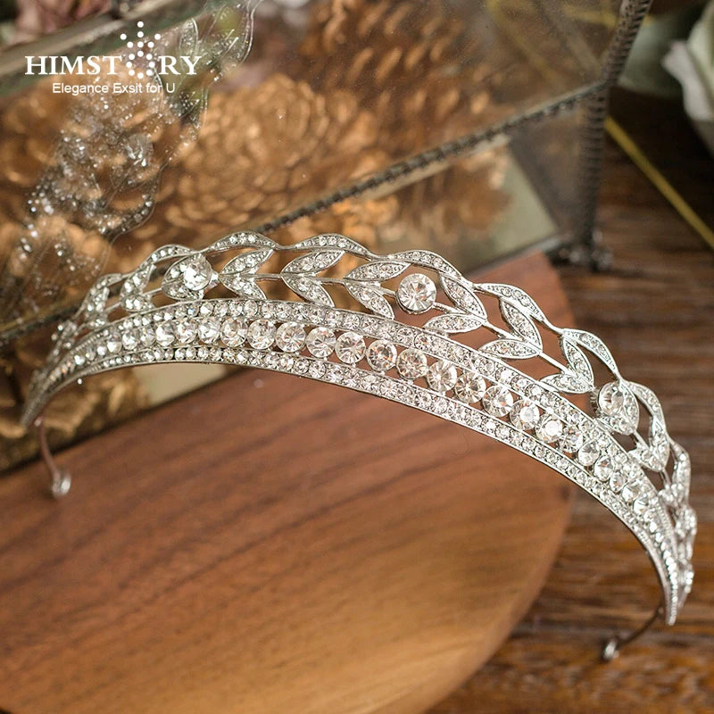 Elegance Crystal Bride Hair Accessory Wheat Tiaras and Crown