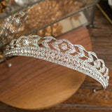 Elegance Crystal Bride Hair Accessory Wheat Tiaras and Crown