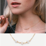 Freshwater Pearl Necklace Choker Pendant Boho Collier Femme Kolye Collares