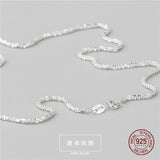 925 Sterling Silver Gypsophila Chain Necklace for Women Party Jewelry