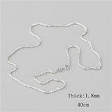 925 Sterling Silver Gypsophila Chain Necklace for Women Party Jewelry
