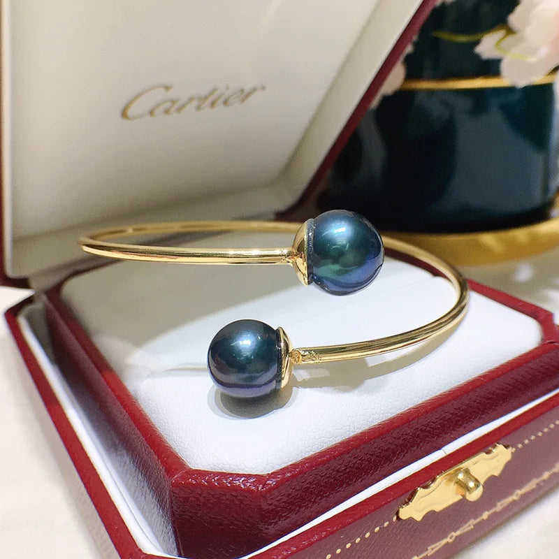 Vintage 10-12mm Bead Bracelet for Women