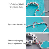925 Silver Heart LOVE Pendant Bracelet Wedding Gift
