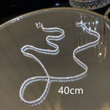 925 Sterling Silver Gypsophila Chain Necklace for Women