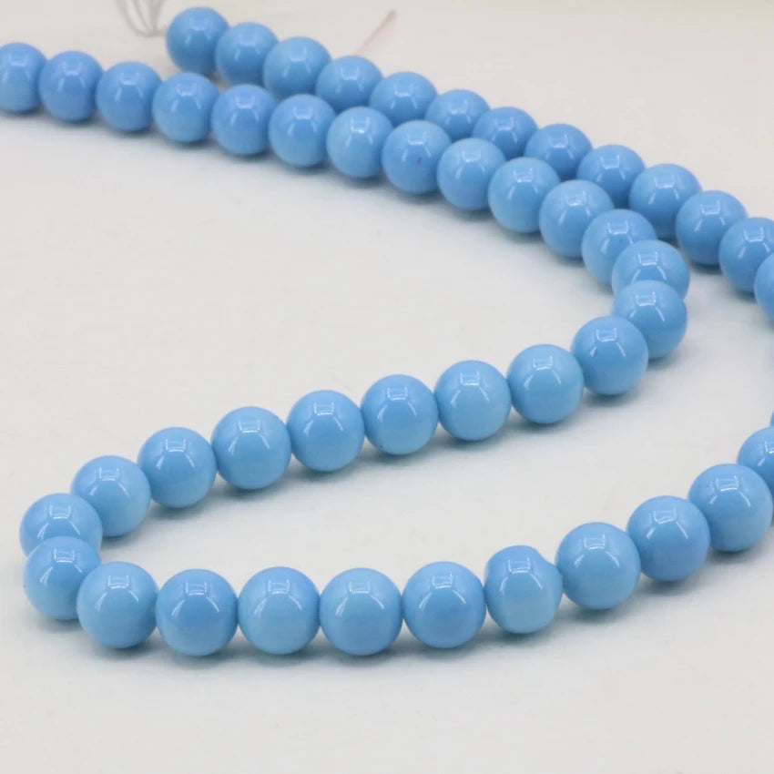 Baking Paint Glass Round Loose Spacers Beads 15 inch