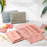 Velvet Jewelry Organizer Travel Bag for Necklaces Rings Earrings
