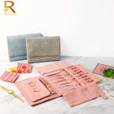 Velvet Jewelry Organizer Travel Bag for Necklaces Rings Earrings