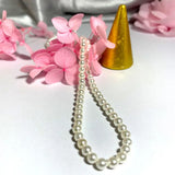 4mm Shell Pearl Necklace 40-60cm 925 Sterling Silver Chain Classic Jewelry