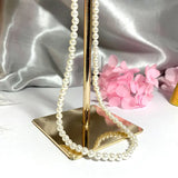 4mm Shell Pearl Necklace 40-60cm 925 Sterling Silver Chain Classic Jewelry