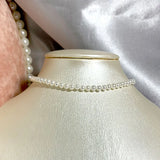 4mm Shell Pearl Necklace 40-60cm 925 Sterling Silver Chain Classic Jewelry