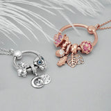 925 Silver O Pendant O Charms Fit Necklace DIY Basic Chain For Women Jewelry