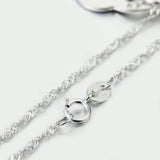 925 Sterling Silver I Love You To The Moon And Back Pendant Necklace