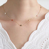 925 Silver Butterfly Pendant Necklace Choker Women Girl Fine Jewelry