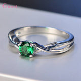 925 Silver Women's Gem Stone Engagement Ring