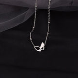 925 Silver Butterfly Necklace for Women Wedding Party