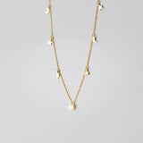 925 Silver Moon Star Pendant Necklace Women Star Chokers