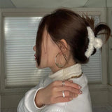 Winter Plush Hair Claw Crab Women Girls Hairpins Faux Fur Clip Barrette Headwear
