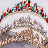 Alloy Crystal Bridal Crown Headband Wedding Hair Accessories for Women