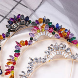 Alloy Crystal Bridal Crown Headband Wedding Hair Accessories for Women