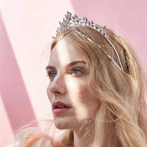 Alloy Crystal Bridal Crown Headband Wedding Hair Accessories for Women