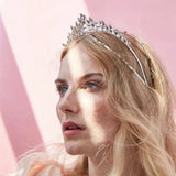 Alloy Crystal Bridal Crown Headband Wedding Hair Accessories for Women