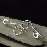 14k Filled Circle Earrings Punk Minimalist Ear Clip Jewelry