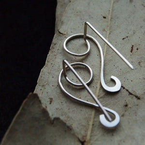 14k Filled Circle Earrings Punk Minimalist Ear Clip Jewelry