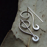 14k Filled Circle Earrings Punk Minimalist Ear Clip Jewelry