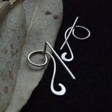 14k Filled Circle Earrings Punk Minimalist Ear Clip Jewelry