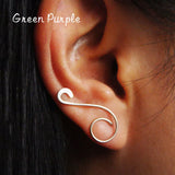 14k Filled Circle Earrings Punk Minimalist Ear Clip Jewelry