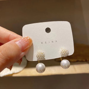 Pearl Pendant Earrings for Women - Sweet Jewelry Accessory