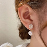 Pearl Pendant Earrings for Women - Sweet Jewelry Accessory