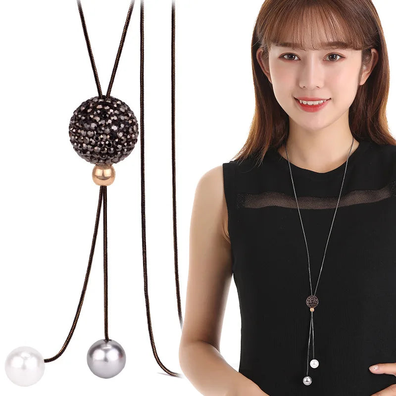 Long Necklaces & Pendants Sweater Necklace Women Dress Accessories