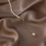 Baroque Freshwater Pearls Choker Necklace Women Party Jewelry N607