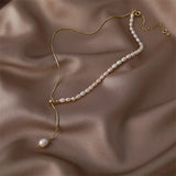 Baroque Freshwater Pearls Choker Necklace Women Party Jewelry N607