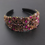 Colorful Crystal Headband Baroque Rhinestone Hairband