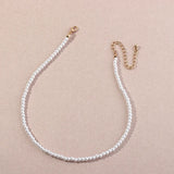 Pearl Beads Choker Chain Necklace Wedding