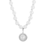 Pearl Beads Choker Pendant Necklace for Women Wedding Jewelry