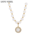 Pearl Beads Choker Pendant Necklace for Women Wedding Jewelry