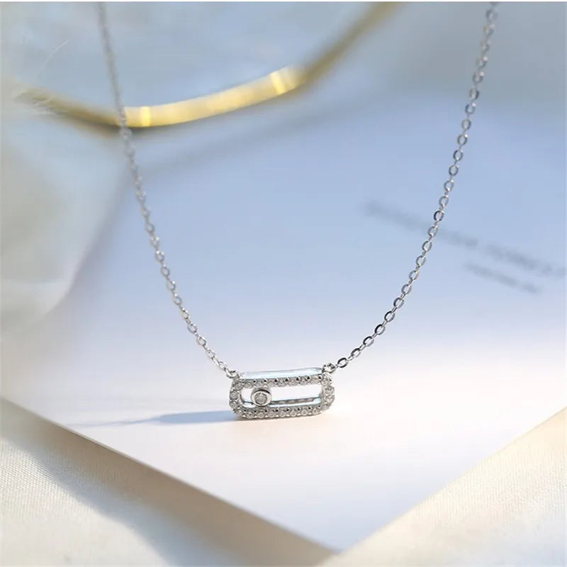 Boho Lab Diamond Pendant 925 Sterling Silver Charm Party Wedding Necklaces