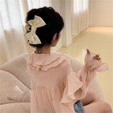 Satin Ribbon Hair Clip Retro Headband Girls Hair Accessories