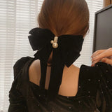 Bowknot Tassel Hairpin Summer Style Spring Scallop