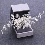 Bridal Hair Comb Wedding Hair Accessories Rhinestones Pearls Women Hairpins