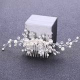 Bridal Hair Comb Wedding Hair Accessories Rhinestones Pearls Women Hairpins