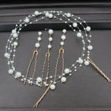 Bridal Hair Vine Beads Women Headband Wedding Hair Jewelry
