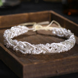 Bridal Pearls Headband Wedding Pearl Crown Romantic Girls Hair Jewelry