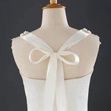 Bridal Lace Crystal Shawl Wedding Dress Pearl Shoulder Accessories