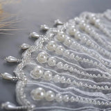 Bridal Lace Crystal Shawl Wedding Dress Pearl Shoulder Accessories